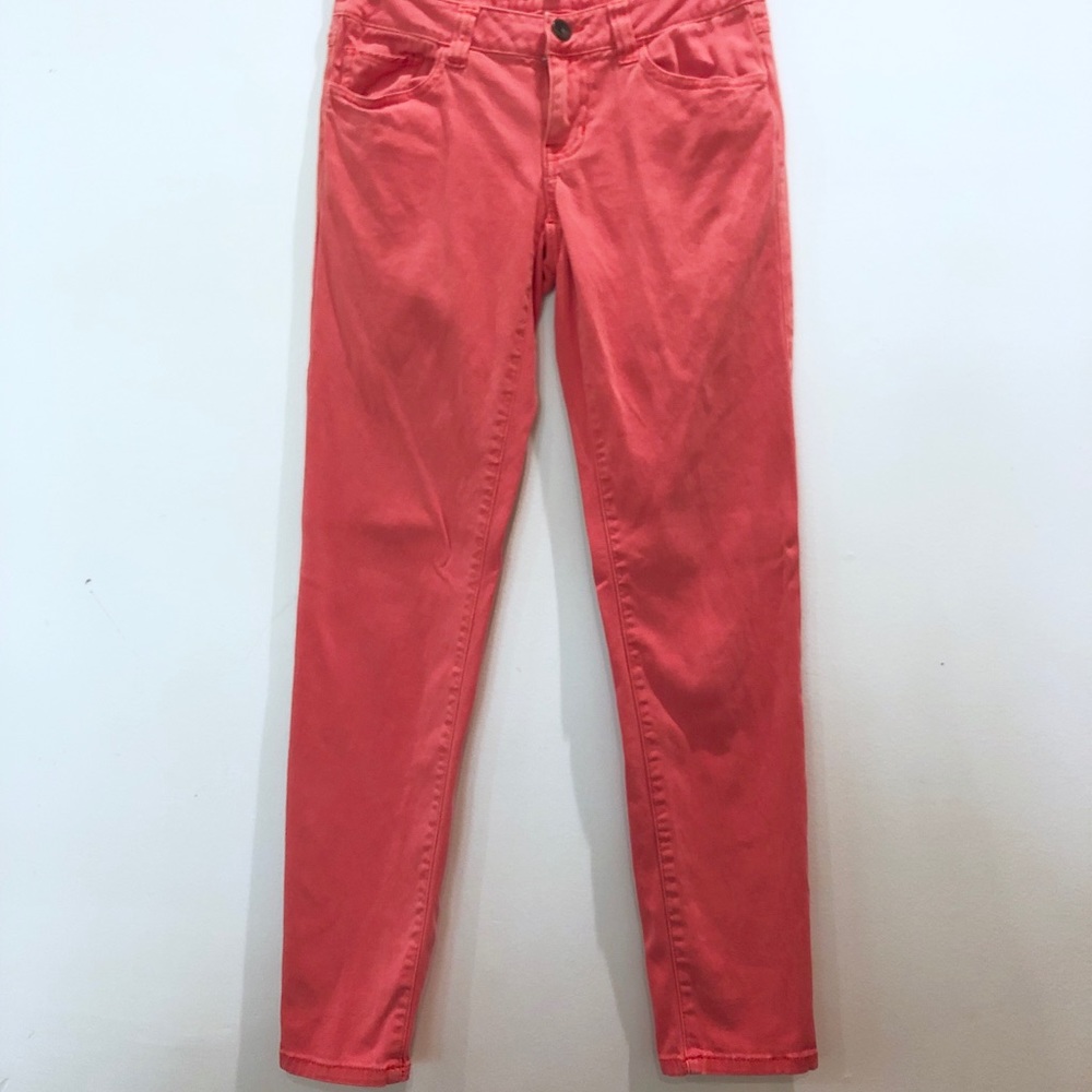 EUC coral Cabi skinny pants size 2